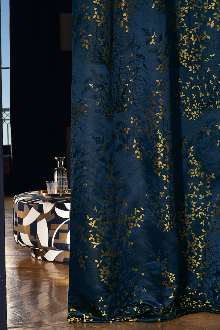 Navy-gold-silk-curtains
