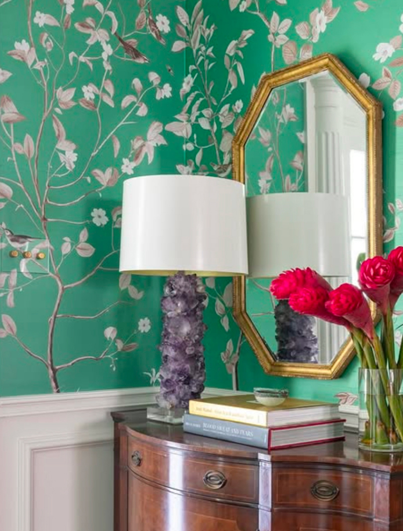 Chinese-blossom-wall-covering