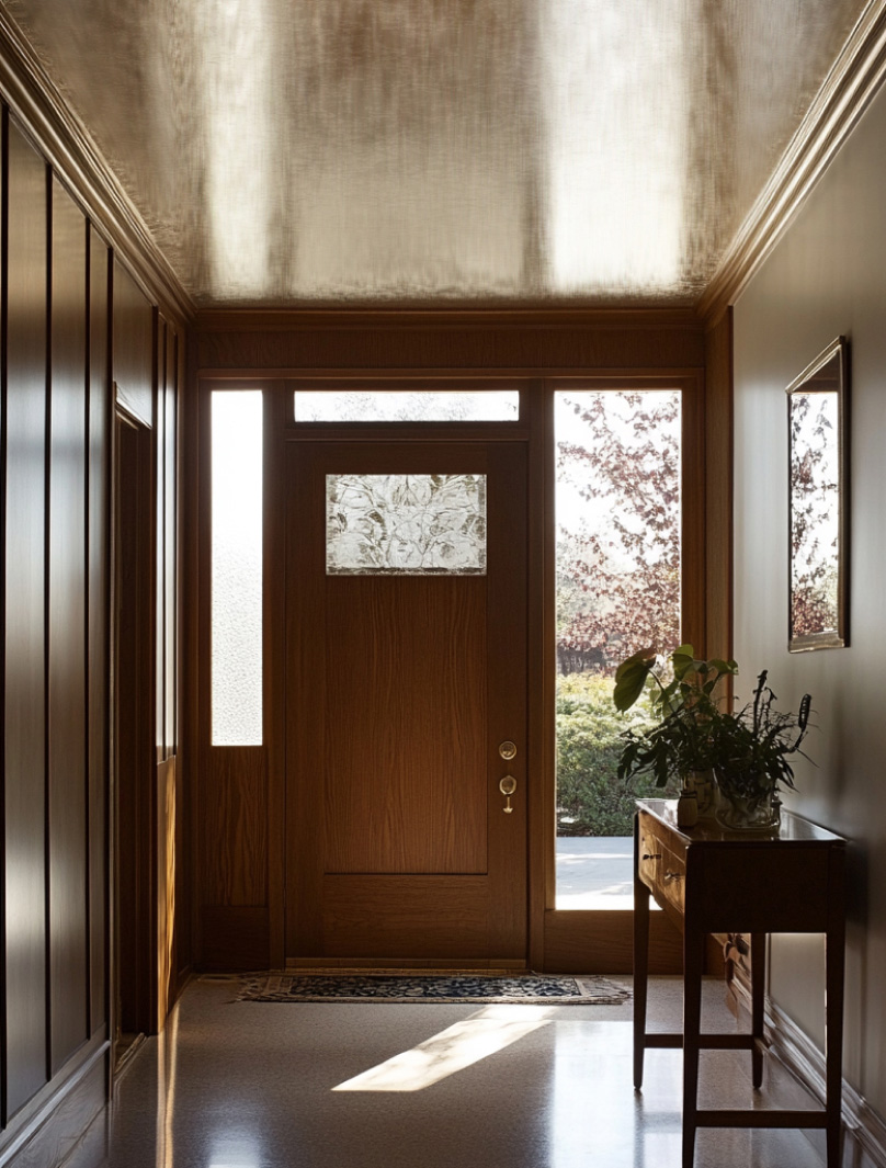 Auxabris-metallised-leaf-wallpaper